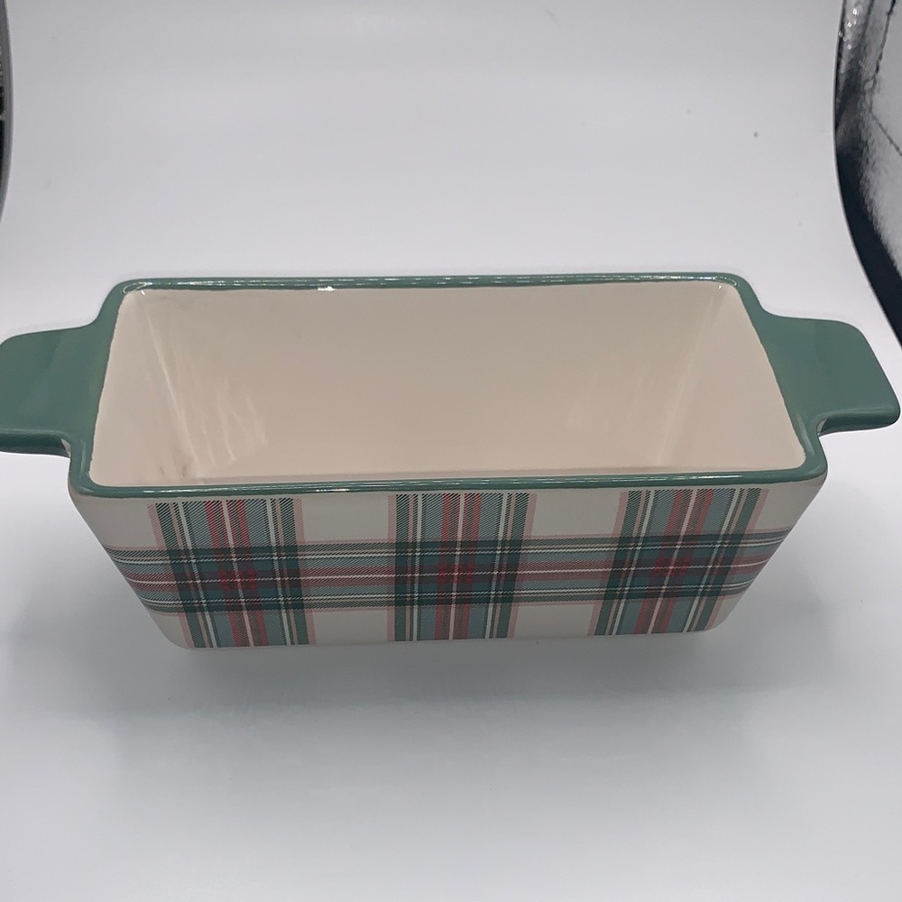 Warm Wishes Christmas Stoneware Baking Ceramic Loaf Pan